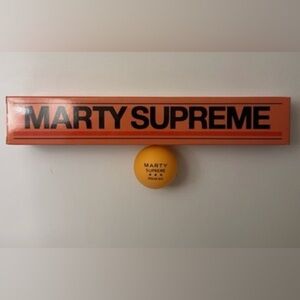 BOX of MARTY SUPREME BNIB ping pong balls from NYC movie premiere!